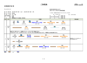 行程表完成画面