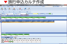 旅行申込カルテ作成画面